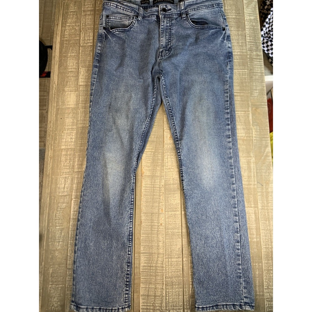 Nick Danger Slim Fit Jeans Mens 34x30 Medium Wash Stretch Denim Pants